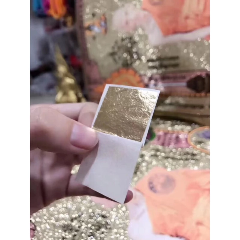 100%金箔 阿贊阿卡拉迪 師傅加持 泰國 法事 許願還願 古曼童 佛像 專用 金箔 法會 必備 泰國帶回
